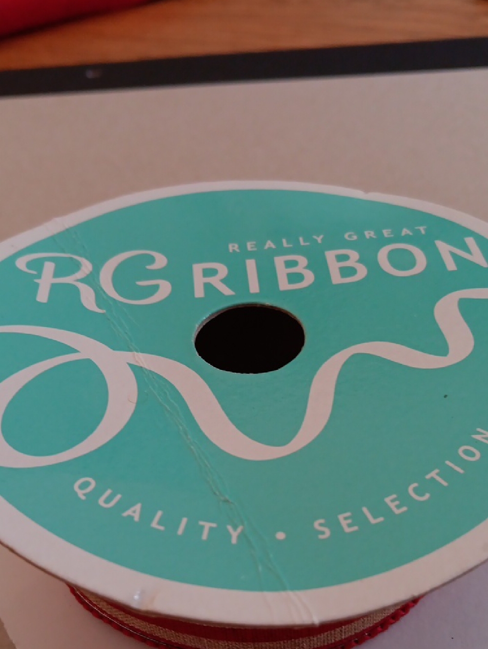 RG Ribbon Red Blue Cream Craft Ribbon - Picture 6 of 7